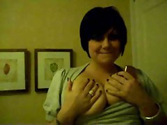 Busty Chick Shows Off Her Big Tits