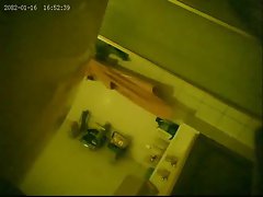 House mate caught naked (Hidden cam)
