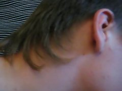 Shaved guy licks and fucks his GF