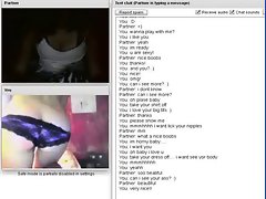 Chatroulette #92 Randy with a irreproachable body masturbates