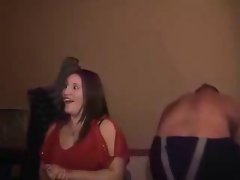 Dick sucking in public strip club