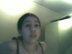 Arab girl stripping on webcam