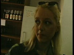 Cute blonde invited home from work to fuck
